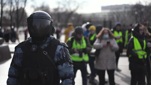Russian Riot Police Portrait