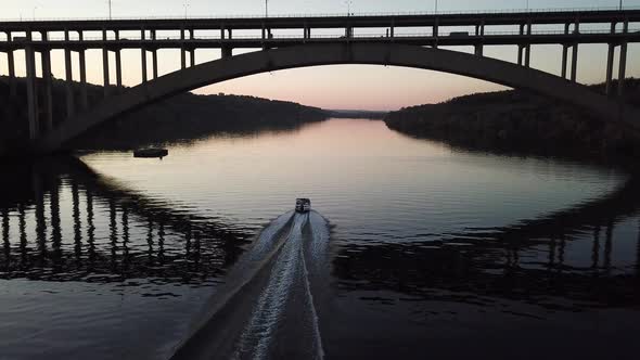  Boat Sailing To the Bridge