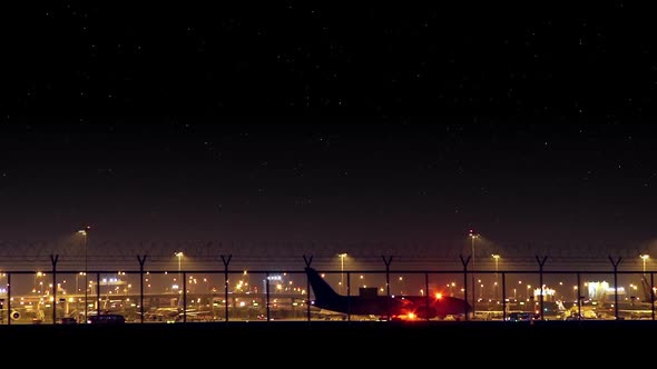 Busy Airport At Night alt