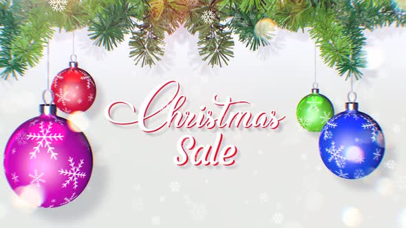 Christmas Sale Background 4K