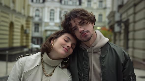 Love Couple Enjoying Time Together in Old Town alt