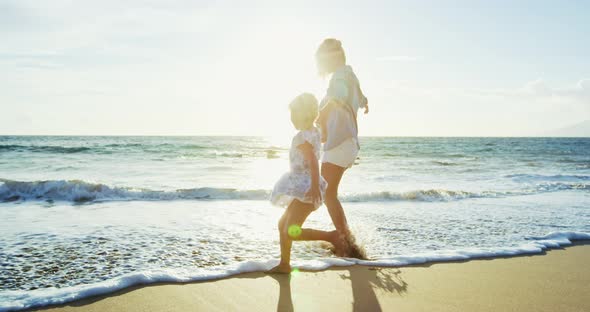 Mother and Daughter at the Beach alt