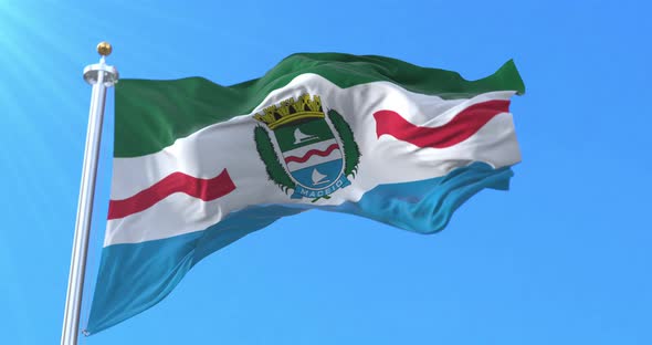 Maceio flag, Alagoas, Brazil alt