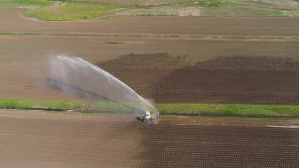 Irrigation System on Agricultural Land, Stock Footage | VideoHive