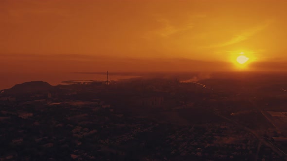 Industrial City Mariupol in the Summer alt