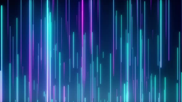 Abstract Directional Neon Lines Geometric Background, Motion Graphics