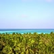 Drone Flying Over The Island With Palm Trees With The Turquoise Ocean View In Maldives Indian Ocean - VideoHive Item for Sale