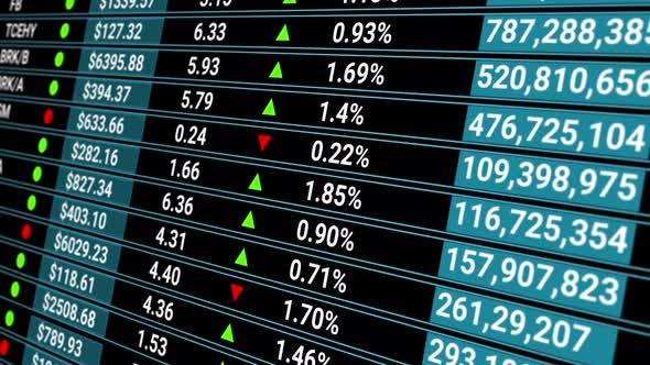 Abstract Financial Background with Online Stock Market Information. Trading Report for Business alt