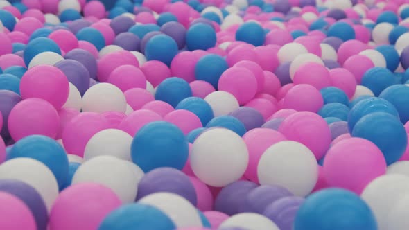 Lots of Multi-colored Balls in the Pool in the Children's Entertainment Center. alt