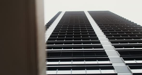 Facade of an Office Building with Large Panoramic Windows alt