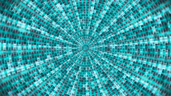 Broadcast Hi-Tech Glittering Abstract Patterns Tunnel 048