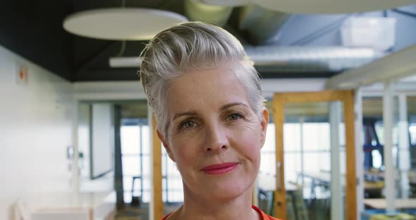 Woman working in a creative office alt