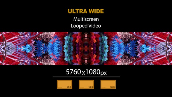 Ultra Wide HD Luxury Magic Garden Hall  Mirror 04