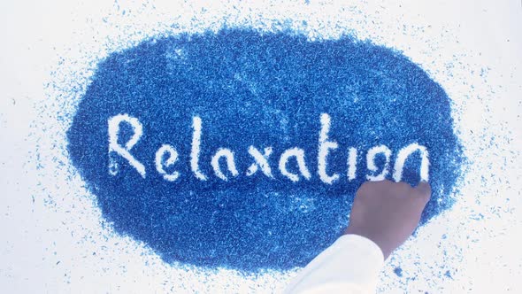 Blue Writing Relaxation
