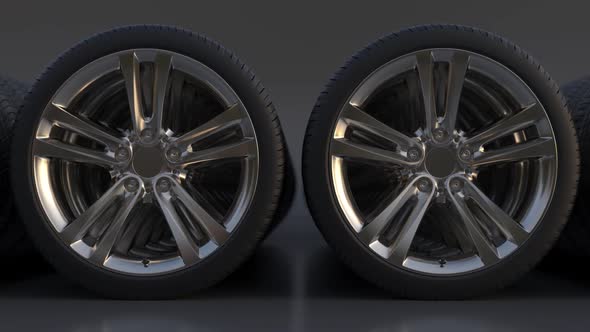 3D visualization of sports car wheels alt