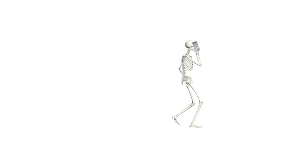 Phone Talking Skeleton