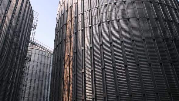 Large Grain Silo for Storing Barley. alt