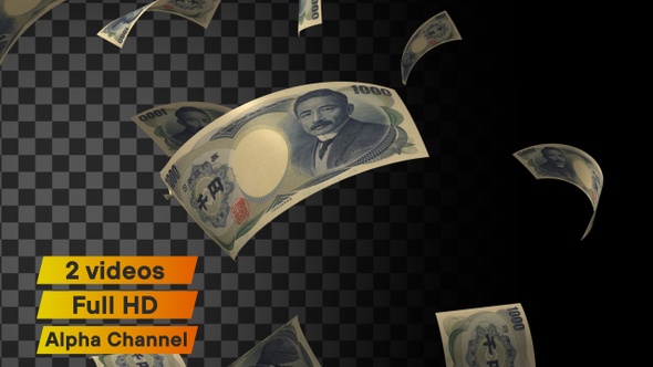 Japan Falling Money Banknote alt