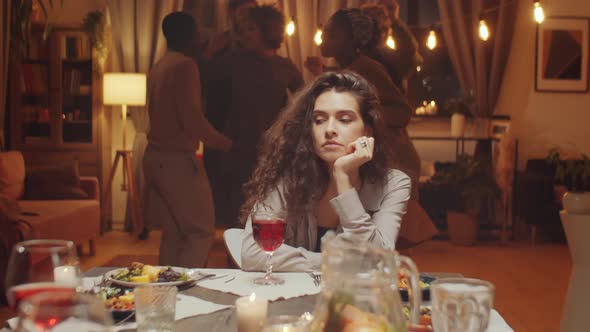 Bored Woman At Party alt