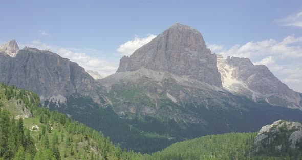 Aerial drone view of landscapes in the mountains. alt