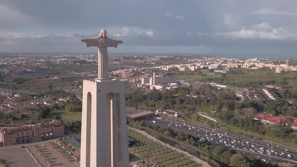Aerial shot of Christ the King Sanctuary