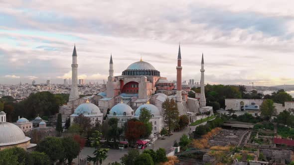 Hagia Sophia Drone Aerial View , Stock Footage | VideoHive