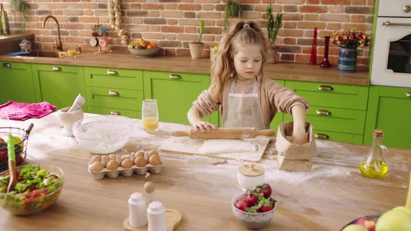 In Front of the Camera Charismatic Little Girl at alt