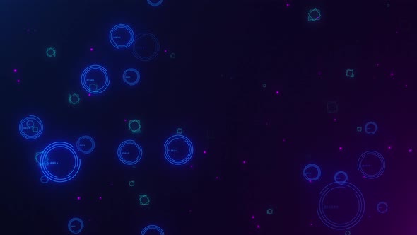 Abstract Neon Elements Background