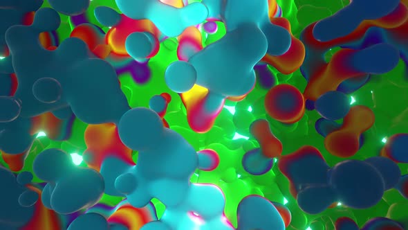 Colored Liquid Bubbles