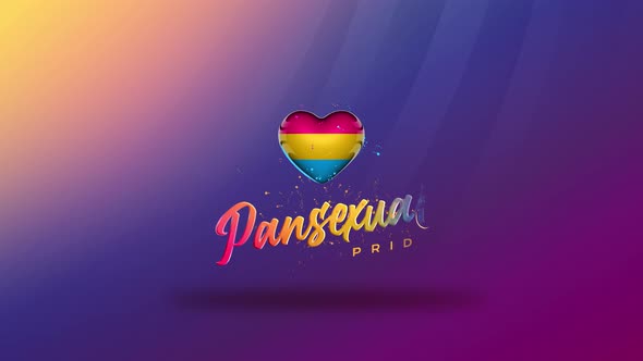 Pansexual Gender Sign Background Animation 4k