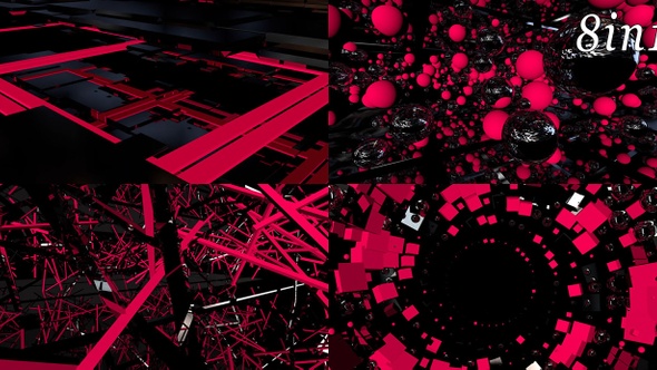 Bicolor Geometry - VJ Loop Pack (8in1) alt