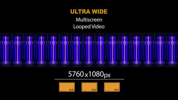 Ultra Wide HD Neon Lamps Light Wall 05