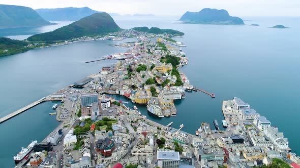 City of Alesund Norway alt