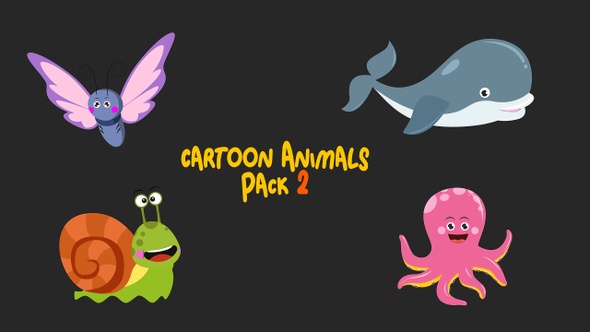 Cartoon Animals Pack 2