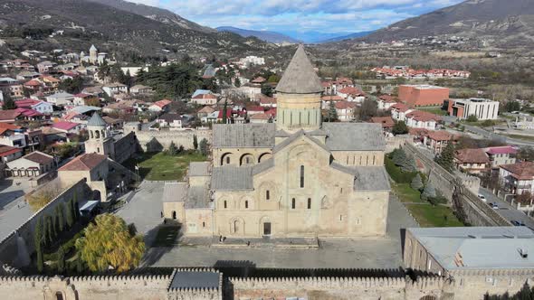 Ancient Svetitskhoveli Cathedral Georgian Architecture Tbilisi Heritage Tourism