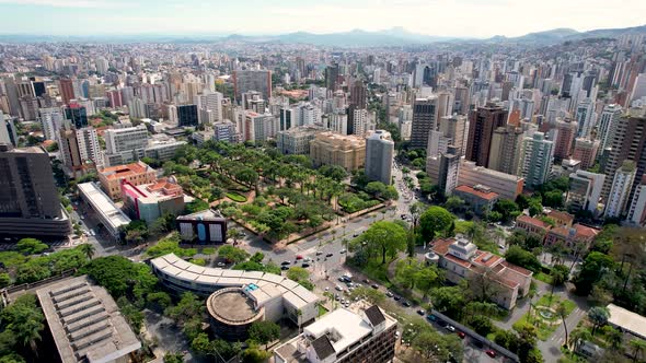 Landmark historic centre of downtown Belo Horizonte, Brazil. alt