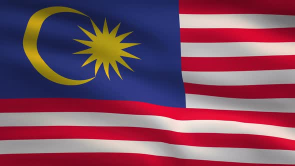 Malaysia Windy Flag Background 4K, Motion Graphics | VideoHive