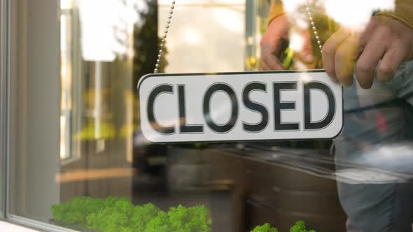 Sorry We are Closed Hanging Sign alt