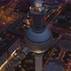 AERIAL: Night Hyperlapse, Motion Time Lapse of Berlin TV Tower Alexanderplatz with Beautiful City - VideoHive Item for Sale