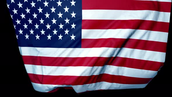Usa  Unfolding Flag