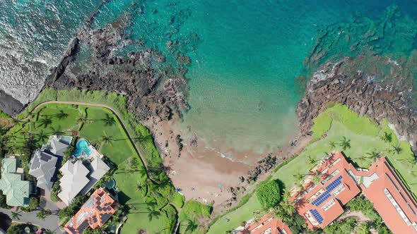 Aerial Oceanfront Villas with Scenic Private Sandy Beach and Beautiful Laguna alt
