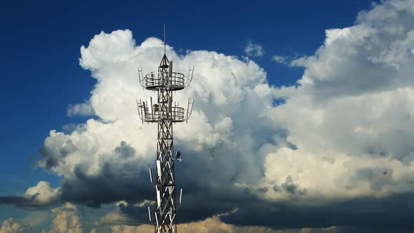 A communication tower alt