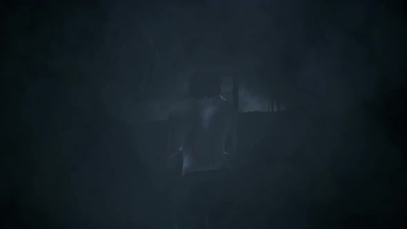 Jesus Walking To The Cross Under A Storm alt