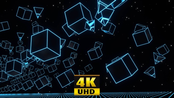Pyramids And Cubes In Flight 4K alt