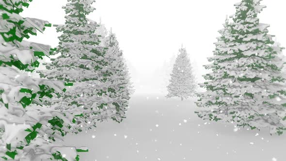 Christmas Tree with Snow alt