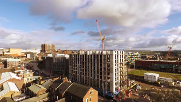 The continued development, construction of the Hilton hotel and Smithfield 2 highrise at the site of alt