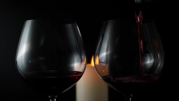 Pouring Wine Into Glasses For Romance alt