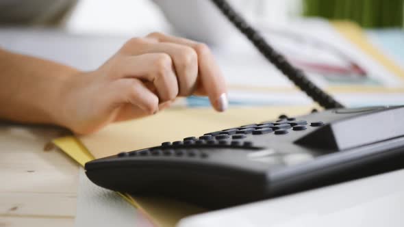 Woman making a phone call