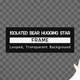 Isolated Bear Hugging Star Frame - VideoHive Item for Sale