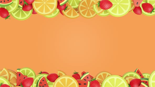 Bright juicy summer fruit background